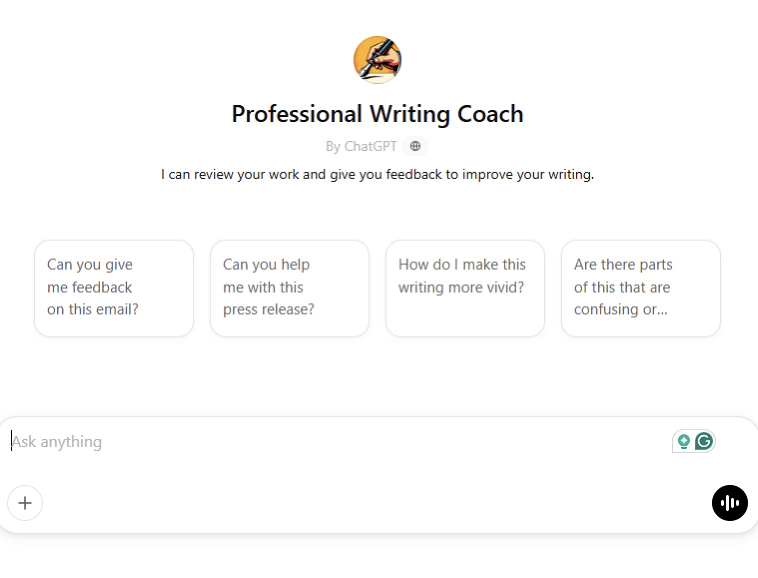 professional writing coach